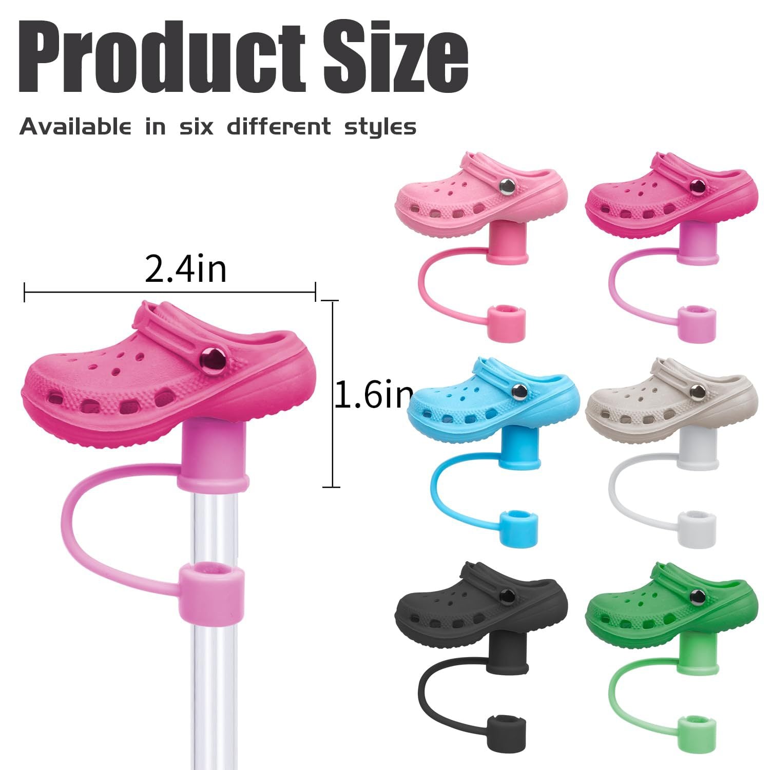Wholesale silicone straw shoes plug